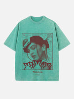 Rosalía Print Round Neck T-shirt