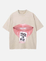 TWICE Print Round Neck T-shirt