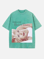 Christina Aguilera Print Round Neck T-shirt