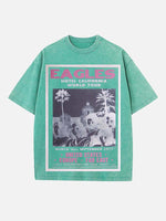 Eagles Print Round Neck T-shirt