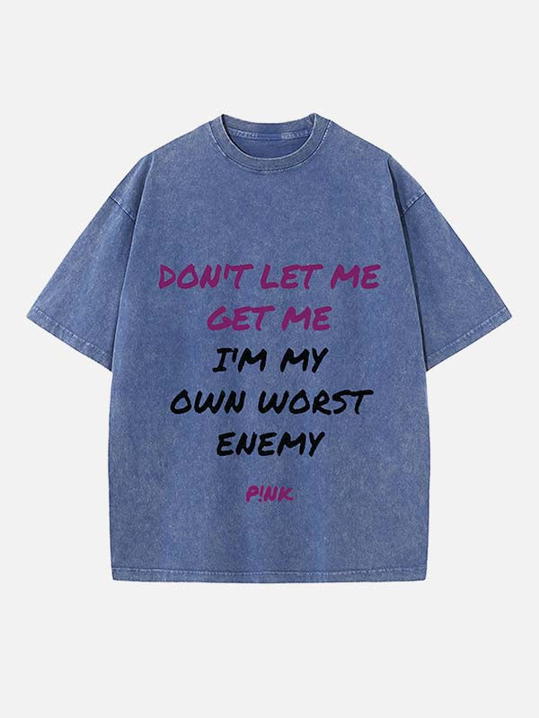 P!nk Print Round Neck T-shirt