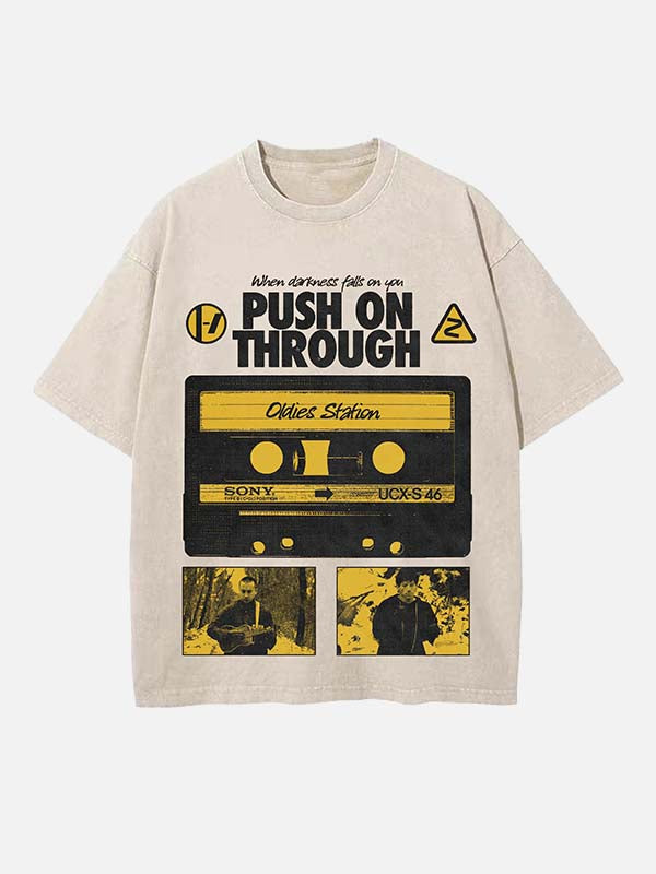 Twenty One Pilots Print Round Neck T-shirt