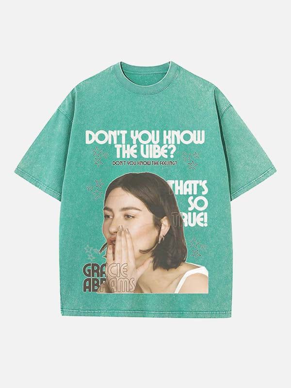 Gracie Abrams Print Round Neck T-shirt