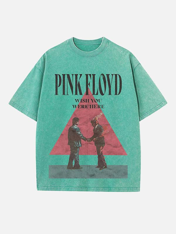 Pink Floyd Print Round Neck T-shirt