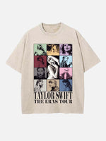 Taylor Swift Print Round Neck T-shirt