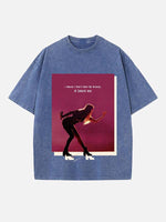 Taylor Swift Print Round Neck T-shirt