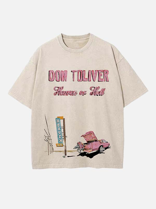 Don Toliver Print Round Neck T-shirt