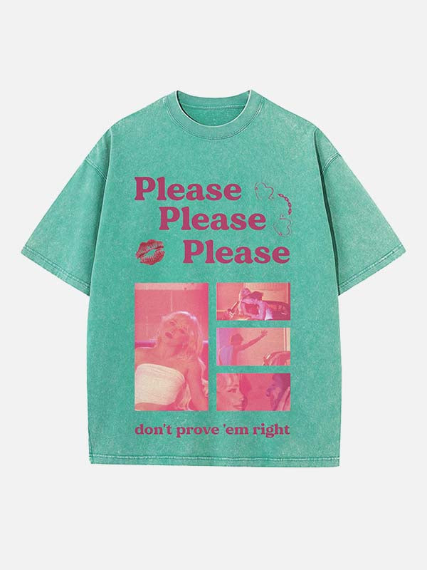 Sabrina Carpenter Print Round Neck T-shirt