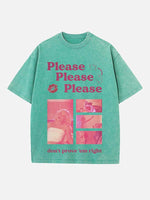 Sabrina Carpenter Print Round Neck T-shirt