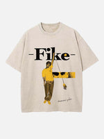 Dominic Fike Print Round Neck T-shirt