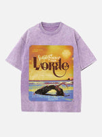 Lorde Print Round Neck T-shirt