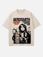 Aerosmith Print Round Neck T-shirt