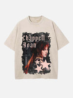 Chappell Roan Print Round Neck T-shirt