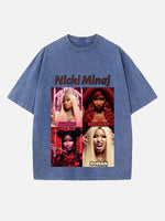 Nicki Minaj Print Round Neck T-shirt