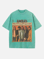 Eagles Print Round Neck T-shirt