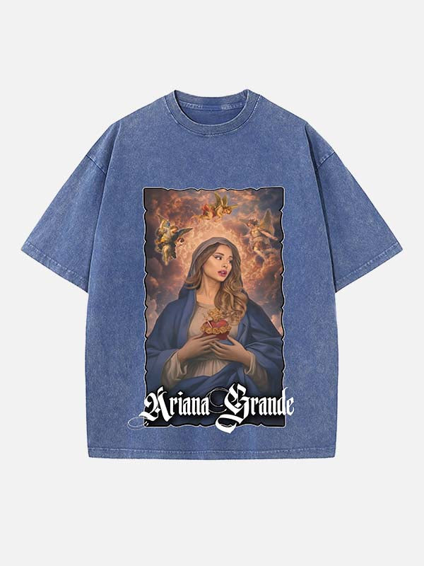 Ariana Grande Print Round Neck T-shirt