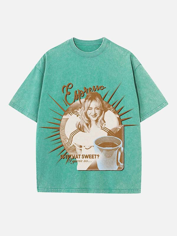 Sabrina Carpenter Print Round Neck T-shirt