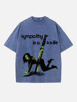 Charli xcx Print Round Neck T-shirt