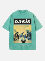 Oasis Print Round Neck T-shirt