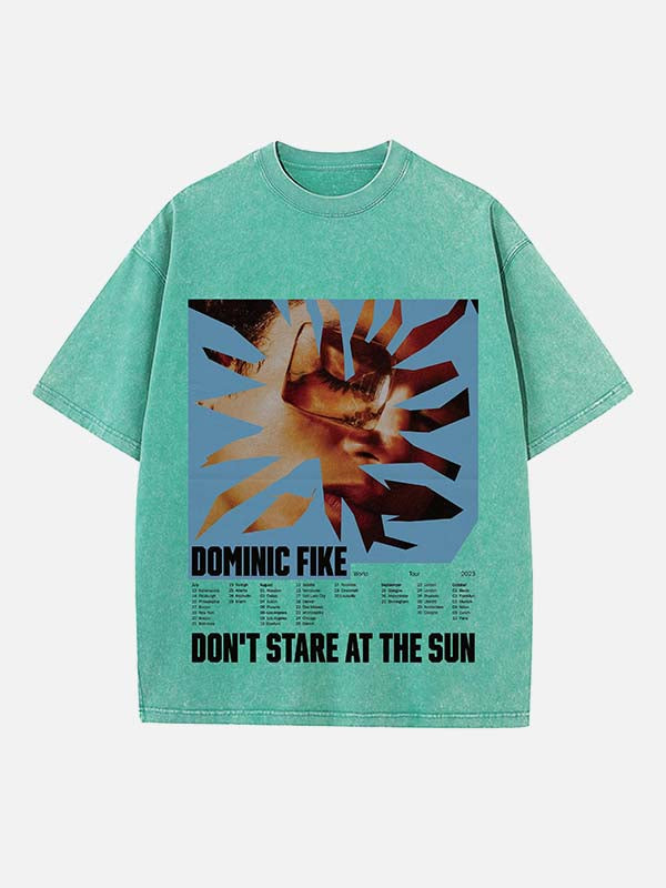 Dominic Fike Print Round Neck T-shirt