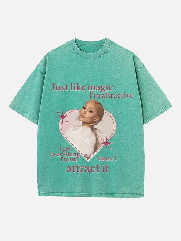 Ariana Grande Print Round Neck T-shirt