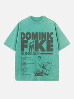 Dominic Fike Print Round Neck T-shirt