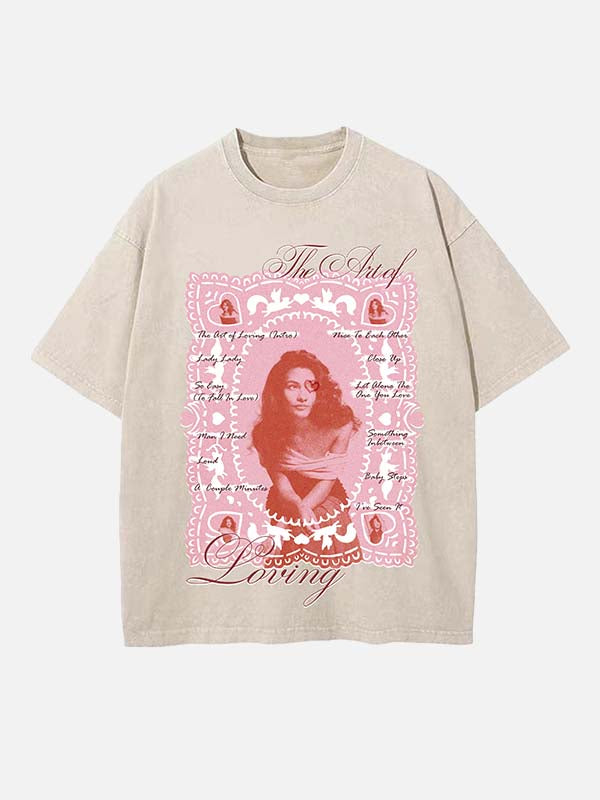 Olivia Dean Print Round Neck T-shirt
