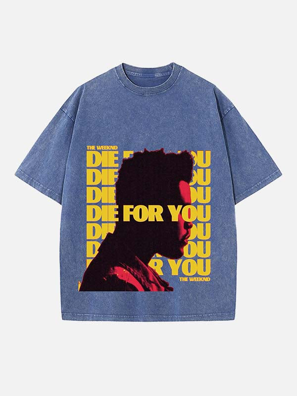 The Weeknd Print Round Neck T-shirt