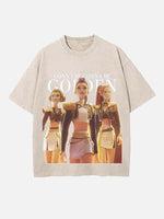 HUNTR/X Print Round Neck T-shirt