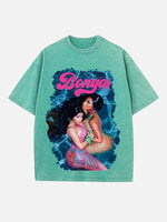 Cardi B Print Round Neck T-shirt