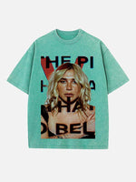 Kesha Print Round Neck T-shirt