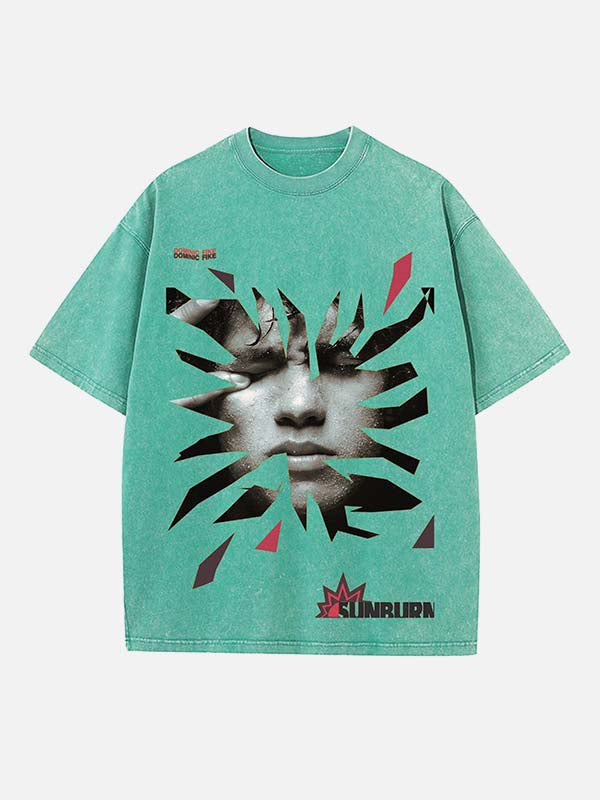 Dominic Fike Print Round Neck T-shirt