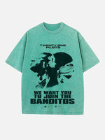 Twenty One Pilots Print Round Neck T-shirt