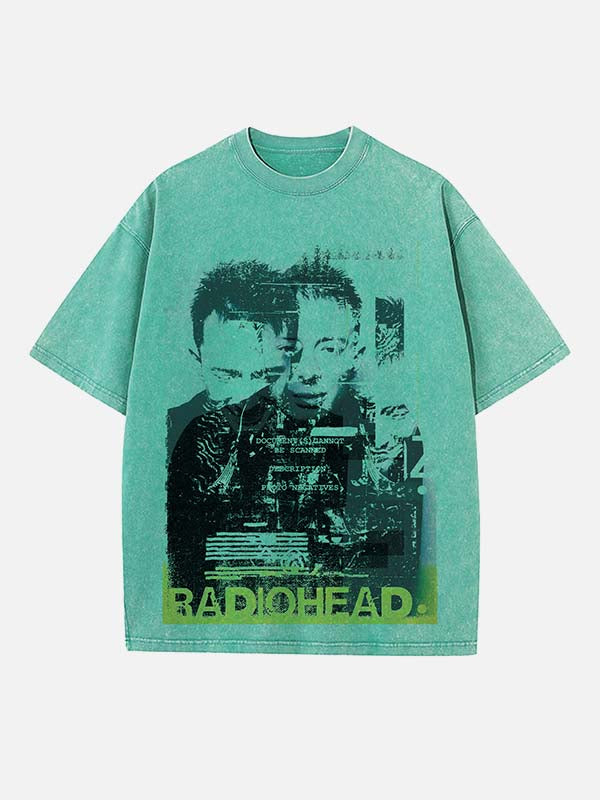 Radiohead Print Round Neck T-shirt