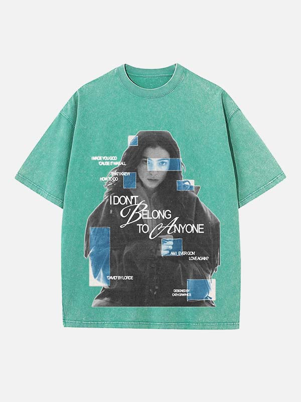 Lorde Print Round Neck T-shirt