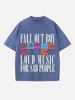 Fall Out Boy Print Round Neck T-shirt