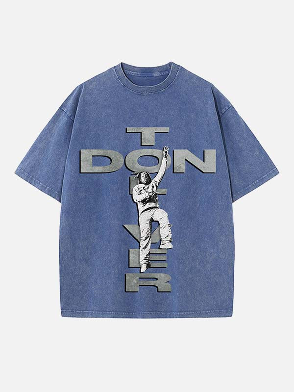 Don Toliver Print Round Neck T-shirt