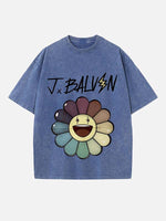 J Balvin Print Round Neck T-shirt