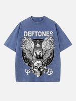 Deftones Print Round Neck T-shirt