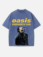 Oasis Print Round Neck T-shirt
