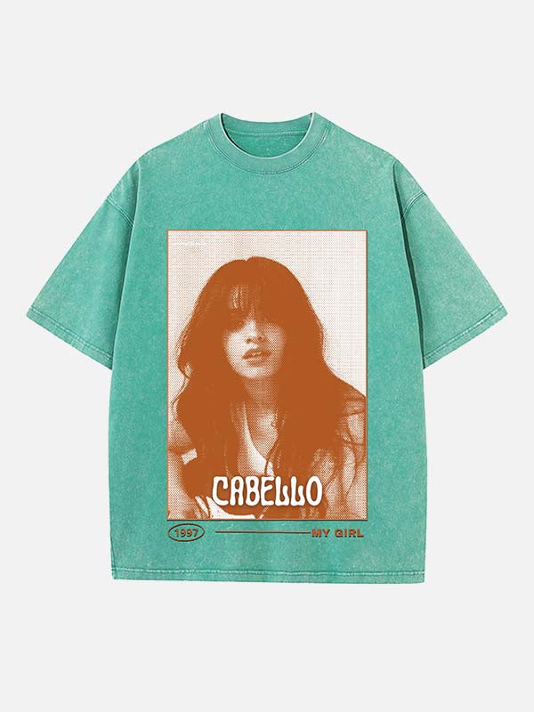 Camila Cabello Print Round Neck T-shirt