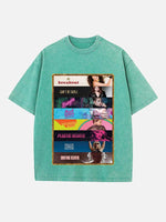 Miley Cyrus Print Round Neck T-shirt