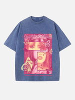 Chappell Roan Print Round Neck T-shirt