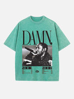 Kendrick Lamar Print Round Neck T-shirt