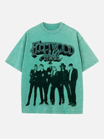 Fleetwood Mac Print Round Neck T-shirt