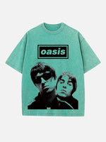 Oasis Print Round Neck T-shirt