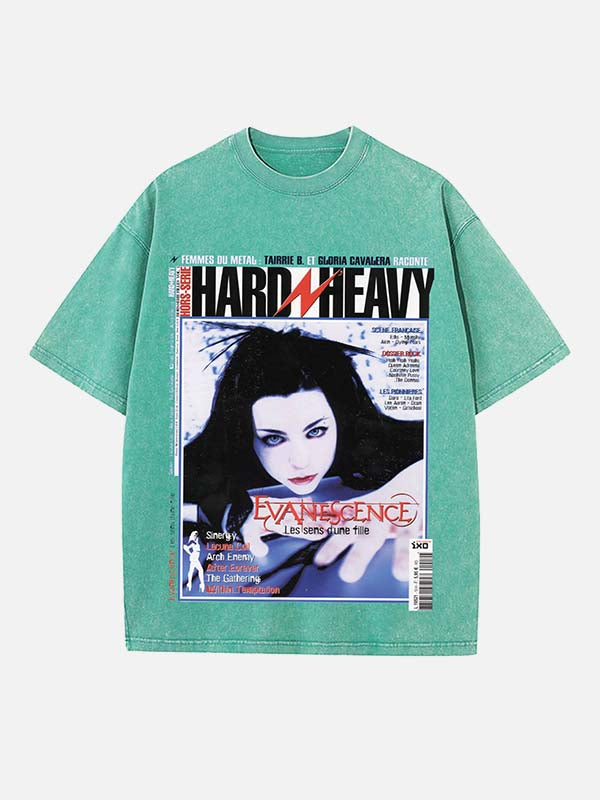 Evanescence Print Round Neck T-shirt