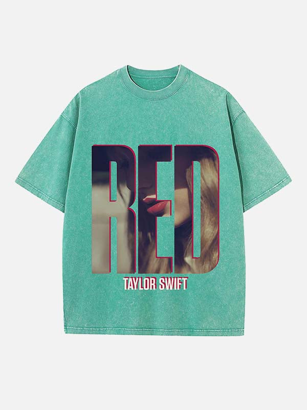 Taylor Swift Print Round Neck T-shirt