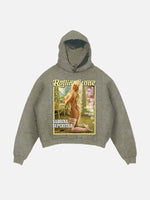Sabrina Carpenter Print Slant Pockets Hoodie