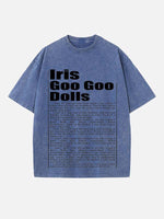 The Goo Goo Dolls Print Round Neck T-shirt